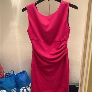 VENUS Vibrant Pink Midi Dress